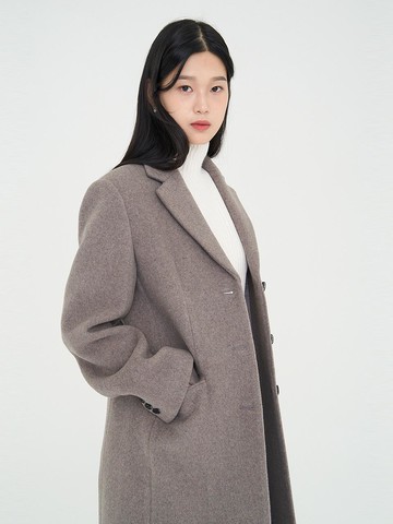 Normniq Three Buttons Tailored Coat