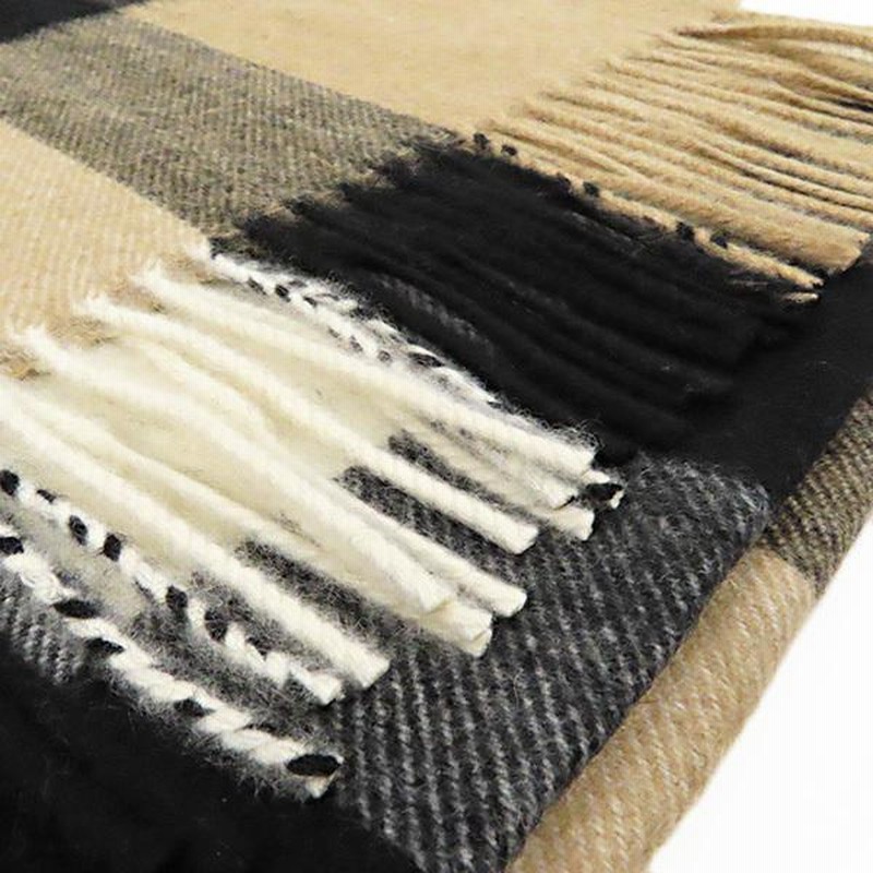 美品　BURBERRY バーバリー カシミヤ チェック　マフラー　スカーフ BURBERRY バーバリー 8015549 ハーフ メガ チェック スカーフ カシミア