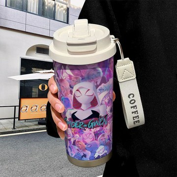 【臺灣-出貨】蜘蛛俠格溫周邊保溫杯不鏽鋼吸管雙飲大容量咖啡水杯學生高顏值KSHI3