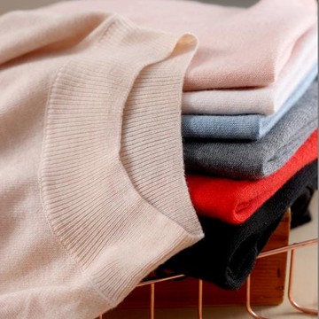 半高領打底衫女寬松薄款慵懶風針織仿羊衫內搭長袖春秋冬套頭毛衣