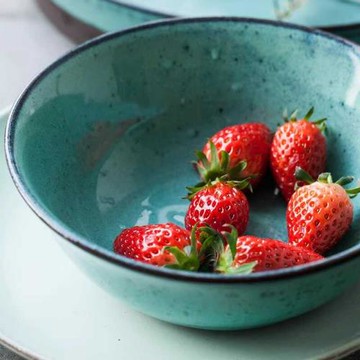 薇薇安的陶屋北歐復古粗陶面碗湯碗沙拉碗陶瓷餐具米飯碗甜品碗