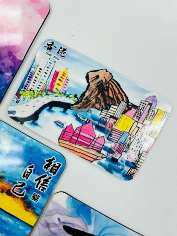 【磁貼 - 手繪圖畫】香港