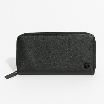 PLAYBOY - 拉鍊長夾  Macho系列 - 黑色