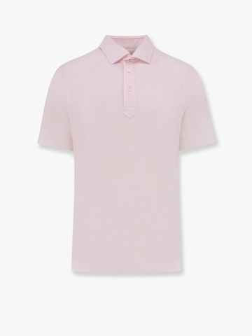 Cotton and linen polo shirt with classic collar - BRUNELLO CUCINELLI - gender_Man
