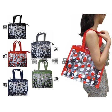 Alfa 提袋大容量台灣製提肩購物游泳簡單海灘透明防水PVC可A4資夾(特大)