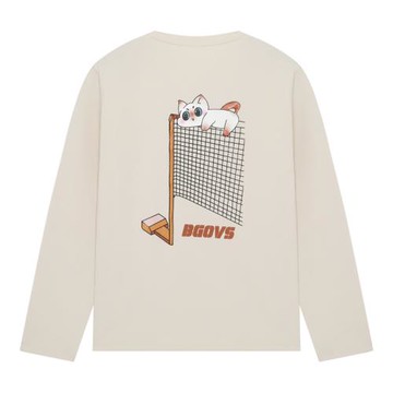 2025秋季新品韓國BGOVS羽毛球服男女同款運動長袖T恤透氣速干上衣