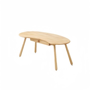 公司貨 超低價 兒童花生桌早教實木學習桌幼兒寫字桌椅手工繪畫小方桌寶寶月亮桌 快速發貨