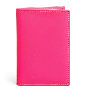 Comme Des Garçons Wallet Leather Super Fluo Cardholder