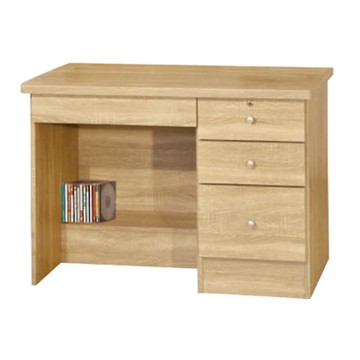 文創集 喜鵲3.5尺四抽書桌-105x55x75cm免組