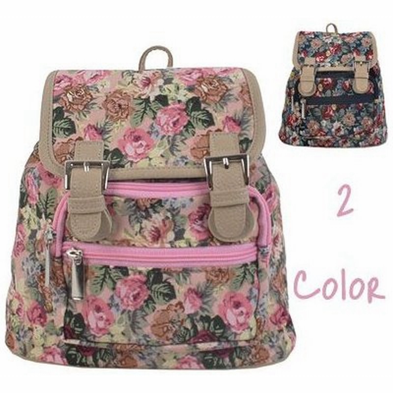 花柄フラワーミニリュック ショルダーバッグ 大人可愛いバックパック サブバッグ レディースデイバッグ 通学 マザーズバッグ デイリ 通販 Lineポイント最大0 5 Get Lineショッピング