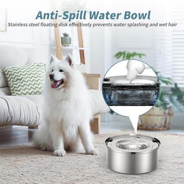 寵物漂浮碗貓狗不銹鋼狗碗懸浮碗飲水漂浮狗盆大容量食盆寵物碗