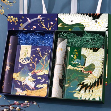 筆記本 古風復古手賬本可愛韓版閨蜜筆記本子小清新手帳禮盒套裝日記本 限時88折