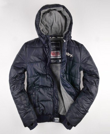 Superdry Men's Men's Polar Puffer Jacket Navy / Dark Navy/cream - Size: XL