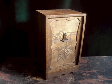 【老時光 OLD-TIME】早期二手日本老物件寄木細工精緻文件櫃