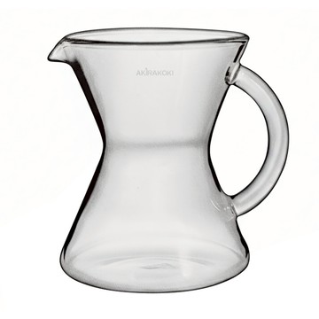 AKIRAKOKI 玻璃掛耳分享壺 開口款 耐熱玻璃 300ml  分享壺 透明色  1個