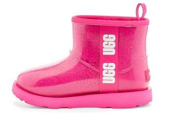 UGG CLASSIC CLEAR MINI II BOOT ROCK ROSE KIDS