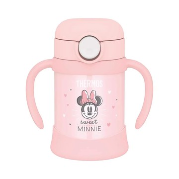 THERMOS 膳魔師 不鏽鋼嬰兒吸管杯 FJT-250DS 250ml  粉紅色  1個