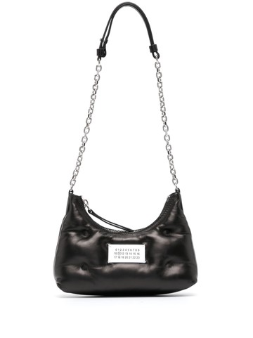Maison Margiela - micro Glam Slam shoulder bag - unisex - Calf Leather/Polyester/Brass/Zinc/Ovine Leather (top grain)/Ovine Leather (top grain) - O...