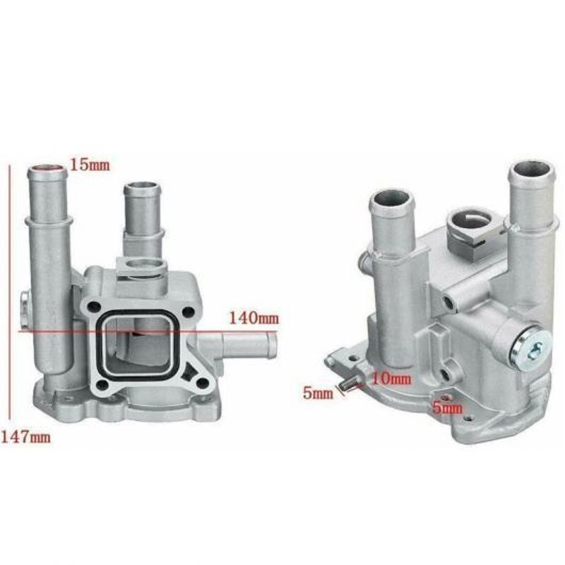 アルミニウム エンジン 冷却 サーモスタット ハウジング カバー