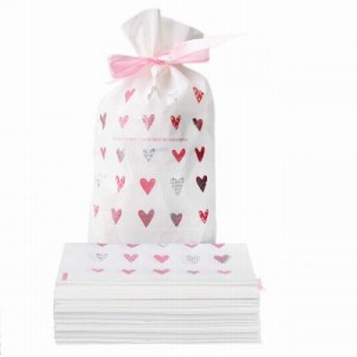 かわいい プレゼント袋 50枚入り ラッピング袋 ギフトバッグ ドローストリング バッグ 巾着袋 お菓子 キャンディー 包装用 ビニール袋 バレンタイ 通販 Lineポイント最大get Lineショッピング