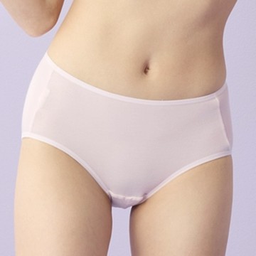 (蝦皮官方商城免運)嬪婷-冰牛奶纖維 M-3L夜間學習型平口生理褲(泡泡粉) BS3546LP