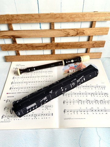 五線譜高音直笛收納袋 日本棉布 聖誕 新年 生日 交換禮物