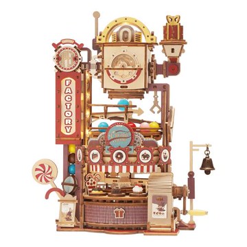 Robotime DIY立體木製組裝模型 巧克力工廠 LGA02