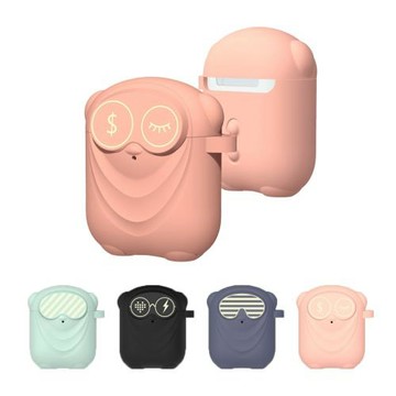 Dirose Apple AirPods (一/二代) 卡通矽膠保護套