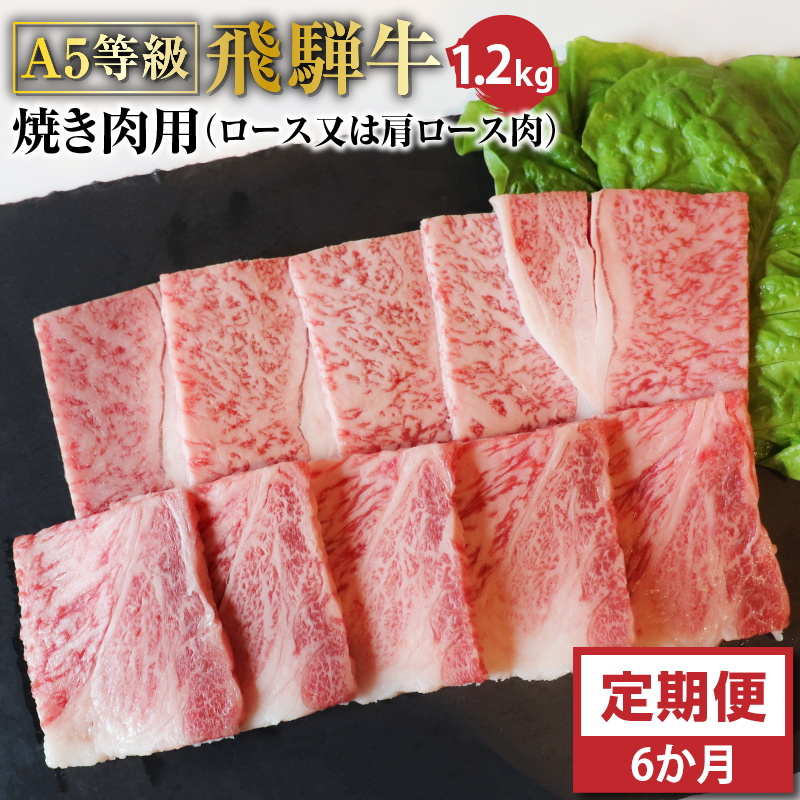 F-21 Ａ5等級飛騨牛焼き肉用1.2ｋｇ　ロース又は肩ロース肉