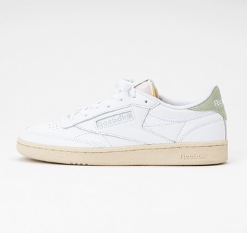 Reebok 休閒鞋 Club C 85 白 綠 復古 網球鞋 女 100074232