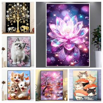 💛台灣製造💛盒裝💛 DIY鑽石貼畫 新款5D鑽石畫 滿鑽 水鑽貼畫 手作 磚石貼畫 黏鑽畫 大幅 立體貼鑽畫 手工點鑽畫