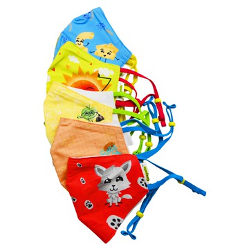 Crayola 繪兒樂 3D小童款棉布口罩 5入  色彩表情  1組  15 x 9cm