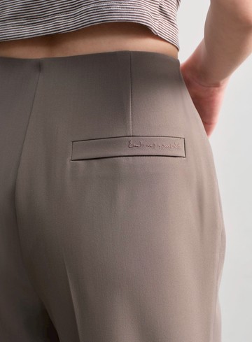 復古側開衩喇叭褲