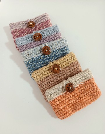 編織經典時尚顏色證件收納夾