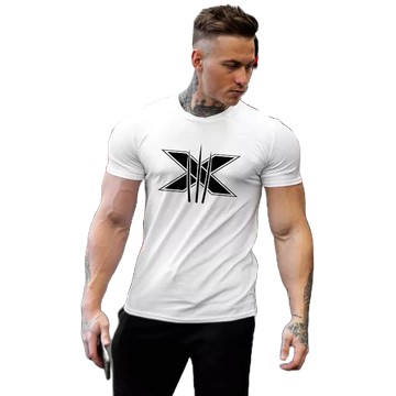 短袖T恤 落肩oversized 歐美運動休閒 T卹 跑步訓練 修身印花 休閒短袖 現貨【Sandman Sports】