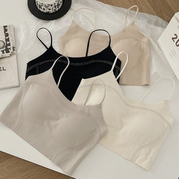 【Super Q】22886#雲感線條內搭小可愛 小可愛 無鋼圈內衣 BRA TOP 細肩帶 小可愛 平口美背