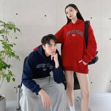 隔日到貨🔥韓國 帽踢 刺繡 男女皆可 刷毛帽T 內刷毛 帽t 秋冬 韓式炸街連帽衛衣  大口袋純棉衛衣 嘻哈風寬鬆型