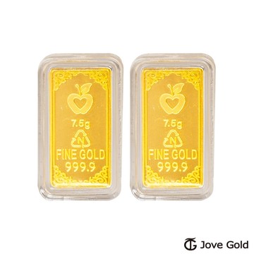 Jove gold 守護平安黃金條塊 - 貳台錢*2（共肆台錢）