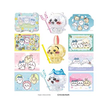 日本正版beverly 吉伊卡哇 Chiikawa立體拼圖透明小可愛周邊禮物