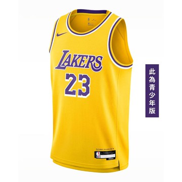NIKE NBA 青少年球衣 湖人隊 LeBron James WZ2B7BX2P00-LAK23