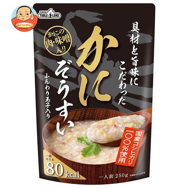 丸善食品工業 テーブルランド 具材と旨味にこだわったかにぞうすい 250gパウチ×24(12×2)袋入