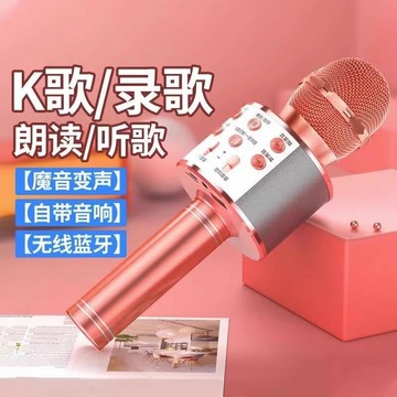 手機全民K歌ws-858直播無線藍牙音響話筒一體兒童KTV家庭用麥【北歐家居生活】