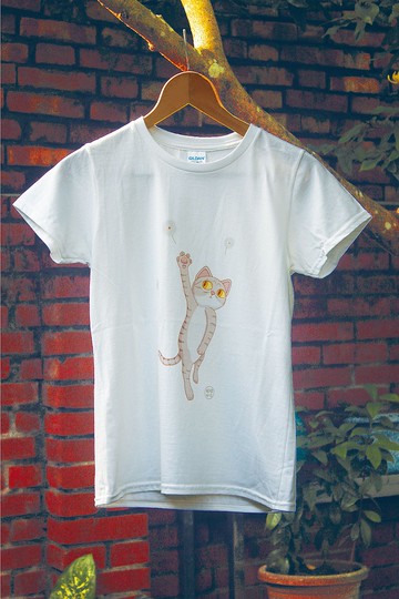 蒲公英小貓　Tshirt 修身版