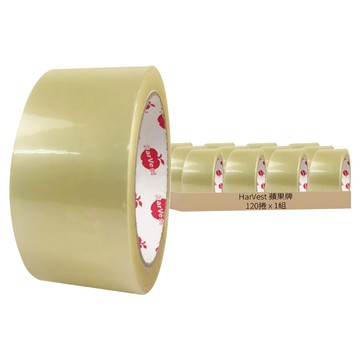 HarVest 蘋果牌 OPP 透明封箱膠帶 120個  1組
