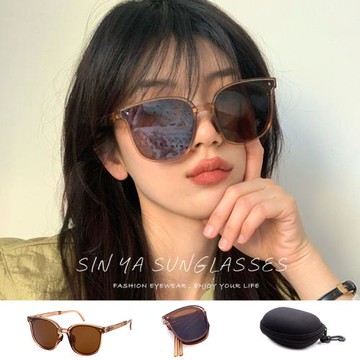 【SINYA】時尚折疊墨鏡 Polarized偏光墨鏡 可可茶 流行明星款 大框顯小臉 輕量/防眩光/抗UV400
