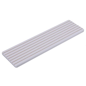 iSFun 加長珪藻土 衛浴肥皂置物防滑吸水托盤 防潮防霉 檯面收納好幫手  1個  白色