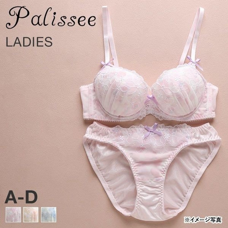 Palissee フラワー刺繍 水彩プリント ブラショーツセット Abcd 小さいサイズ 通販 Lineポイント最大0 5 Get Lineショッピング