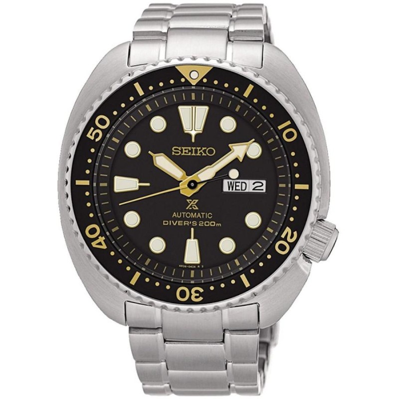 SEIKO セイコープロスペック自動巻き時計 ブラック/ゴールド