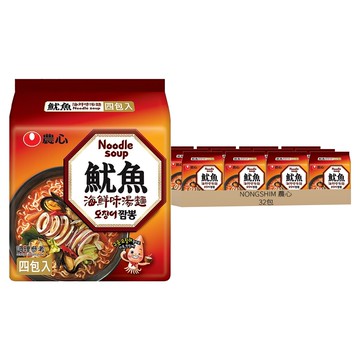 NONGSHIM 農心 魷魚海鮮味湯麵 124g  32包