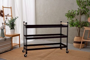 台灣製/優米/角鋼/好室計劃- 三層推車角鋼架1848 三層大型 網片